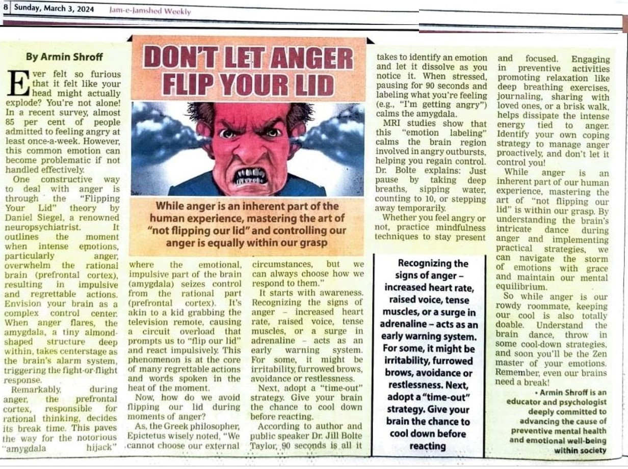 Do not flip your lid